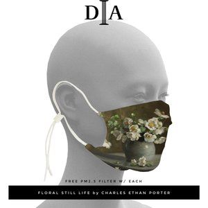 Museum Face Masks "FLORAL STILL LIFE" Reusable
